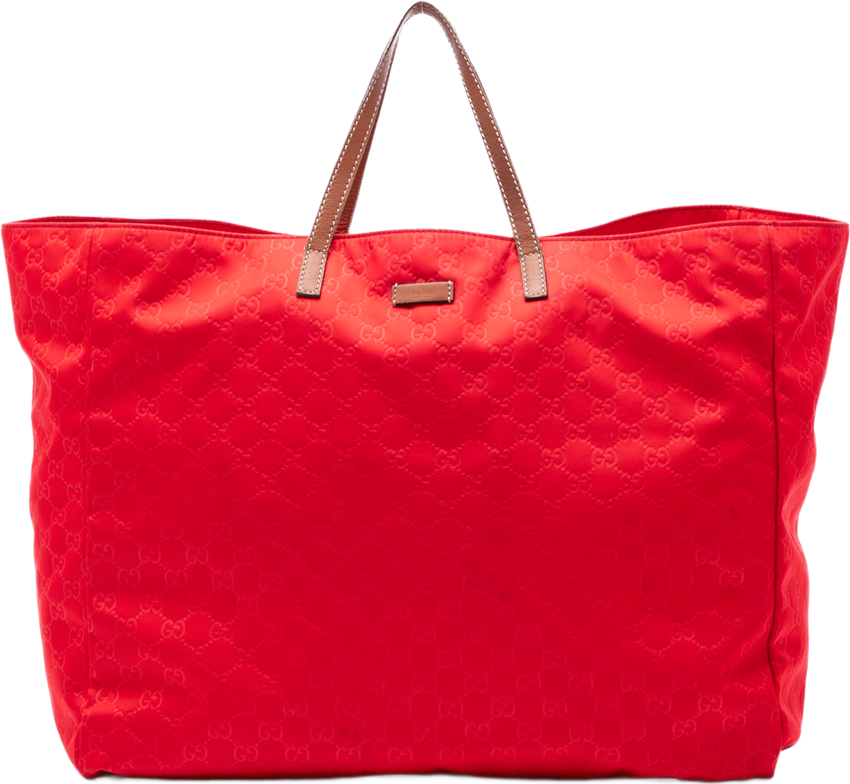 Gucci Gg Canvas Travel Bag, från Luxclusif, i färgen röd.