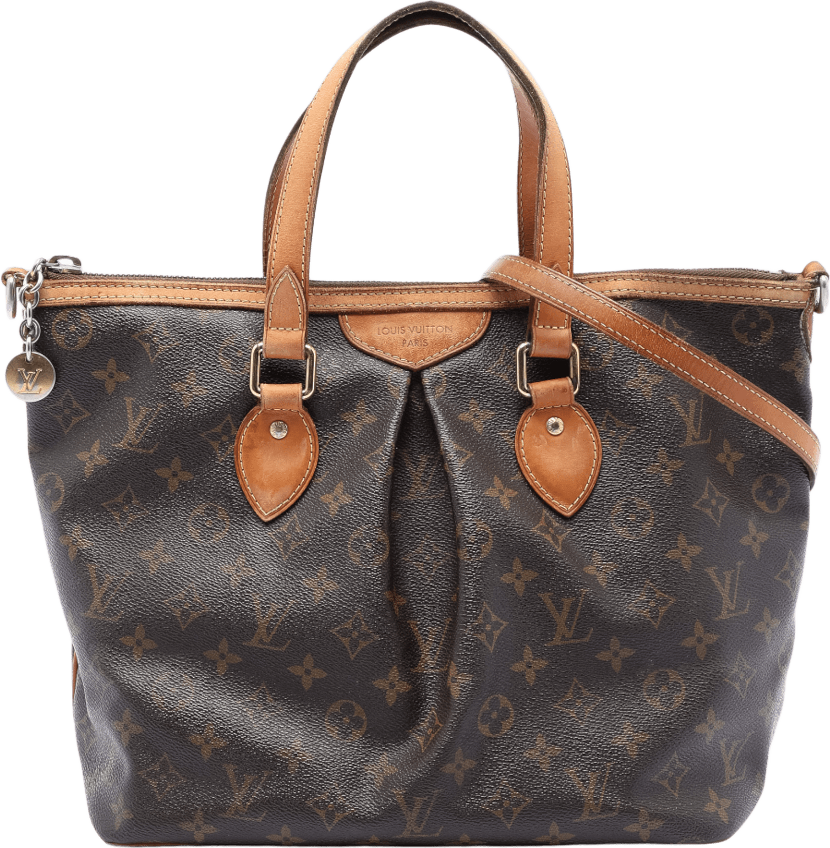 Louis Vuitton Monogram Palermo Pm, från Luxclusif, i färgen brown.
