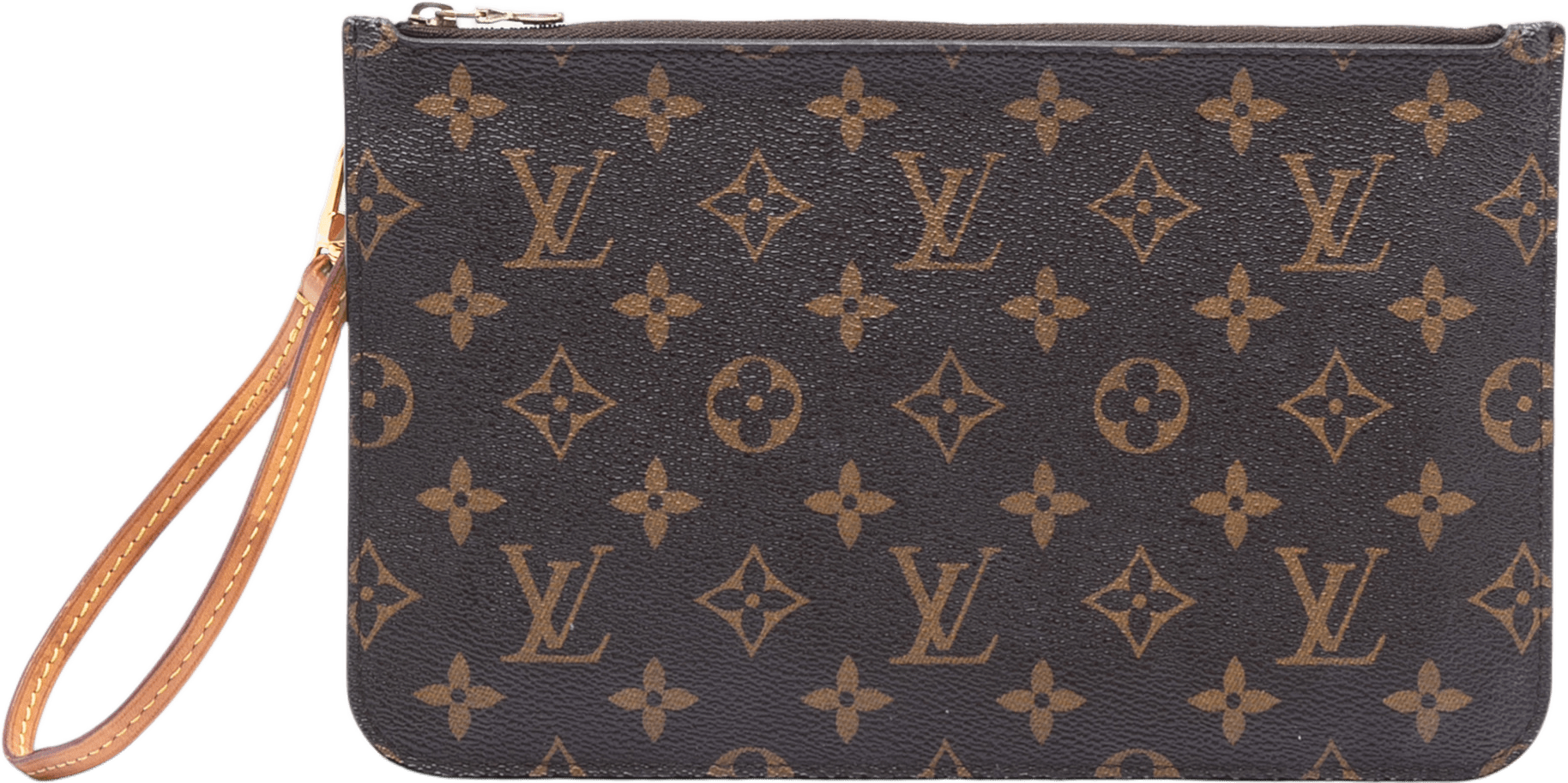 Louis Vuitton Monogram Neverfull Mm Pouch, från Luxclusif, i färgen brown.