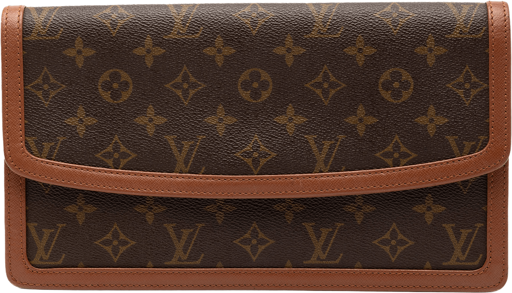 Louis Vuitton Monogram Pochette Dame Gm, från Luxclusif, i färgen brown.