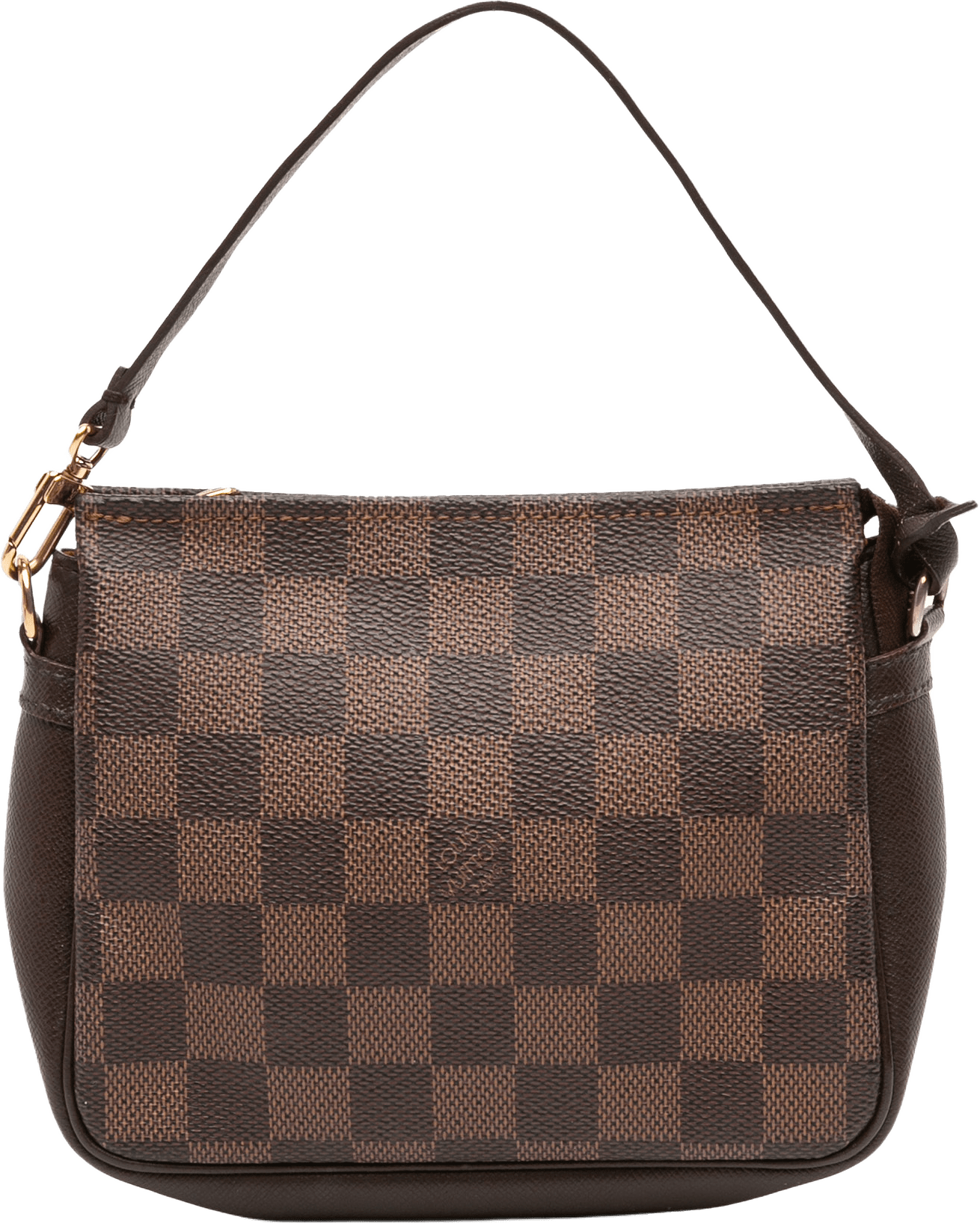 Louis Vuitton Damier Ebene Trousse Pochette, från Luxclusif, i färgen brown.