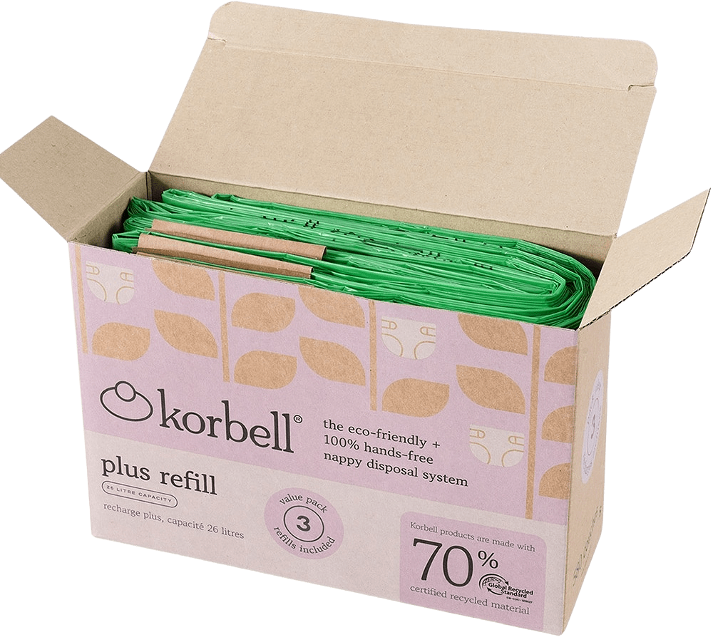 Korbell Plus Refill 3-pack Grs-certifierad, från Korbell, i färgen vit.