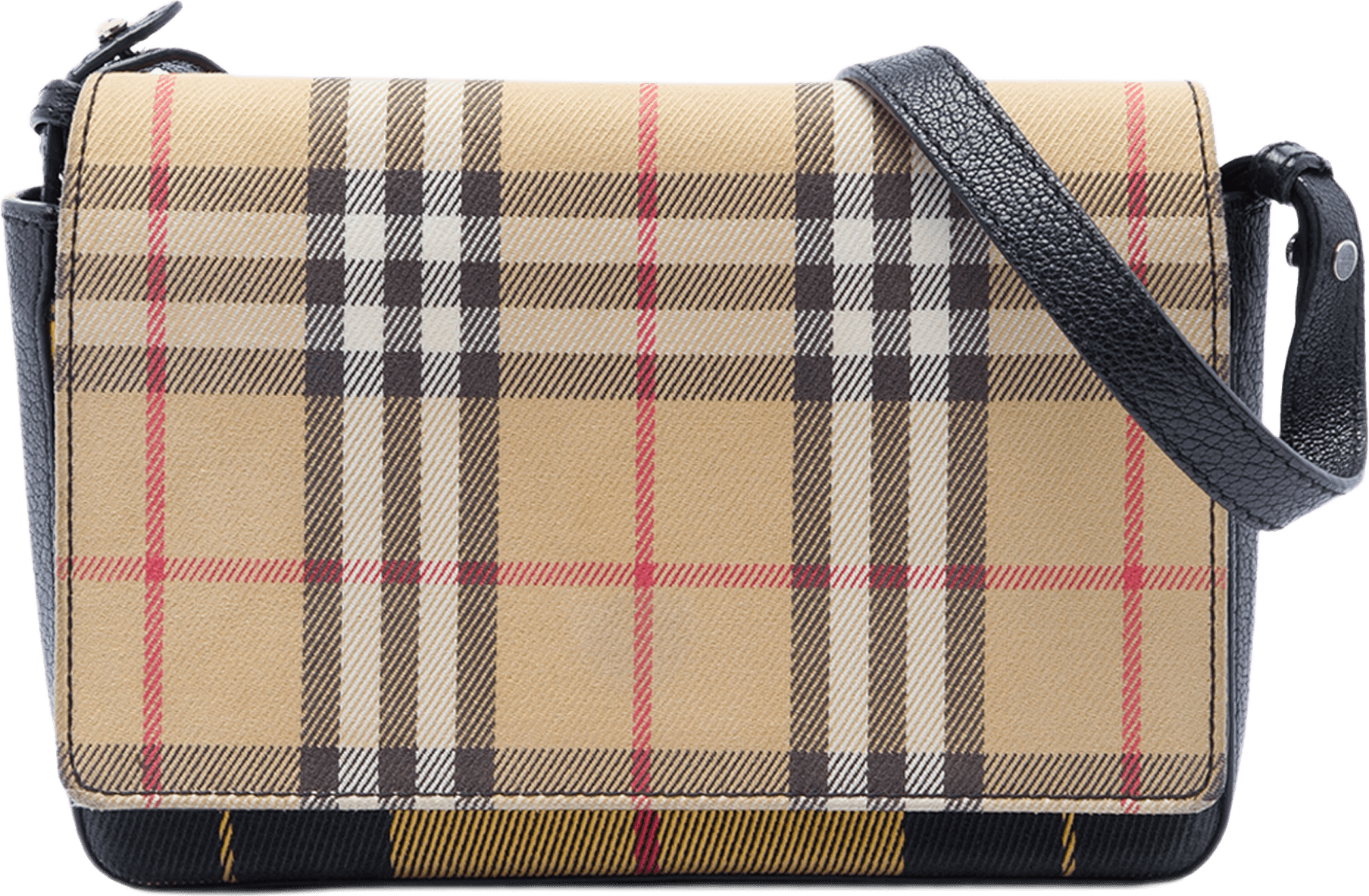 Burberry House Check Canvas Hampshire Crossbody, från Luxclusif, i färgen beige.