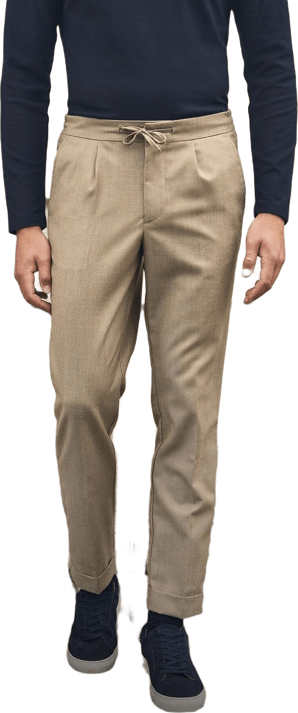 Wool Trousers Mira, från John Henric, i färgen beige.