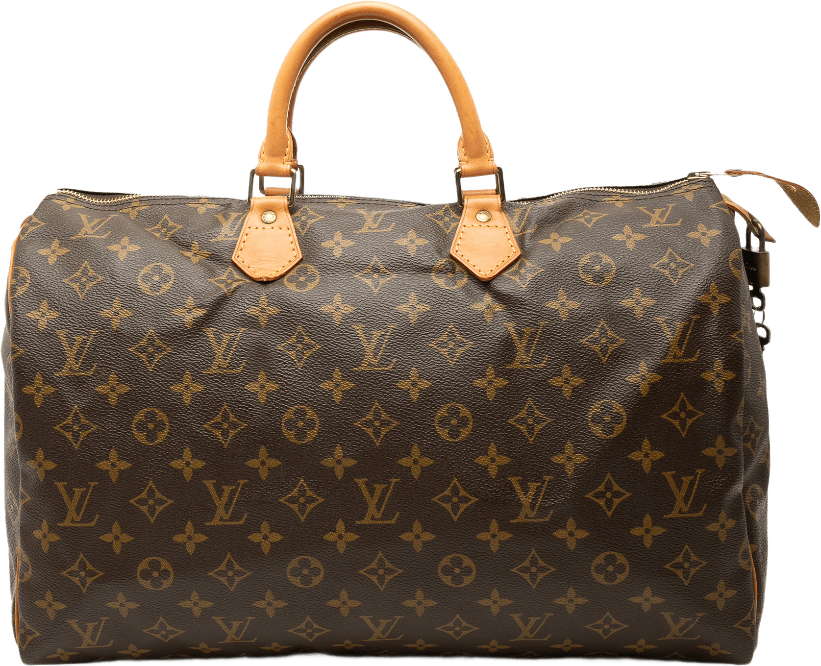 Louis Vuitton Monogram Speedy 40, från Luxclusif, i färgen brun.