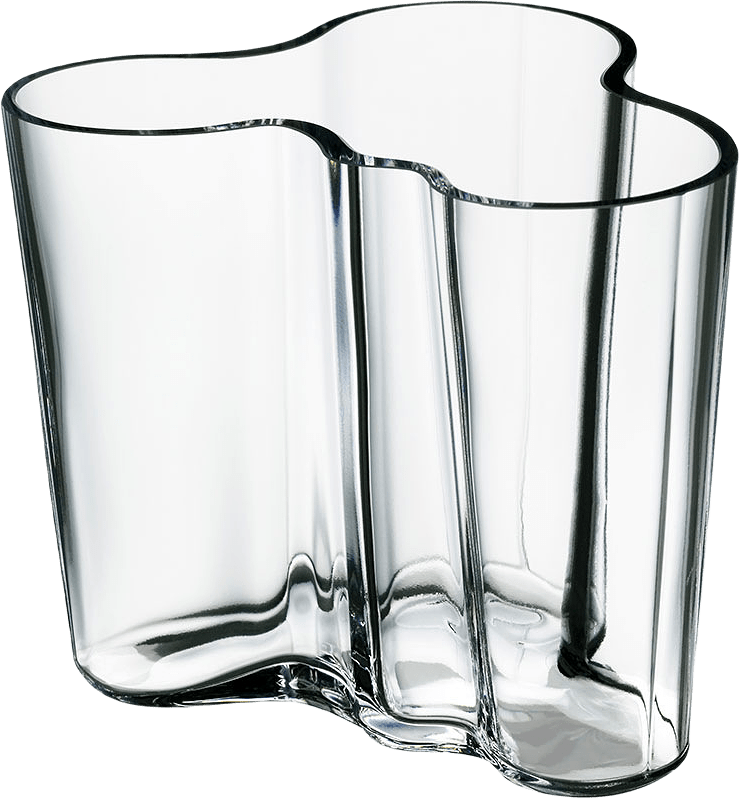 Vas Aalto, 9,5 cm, från Iittala, i färgen Clear.