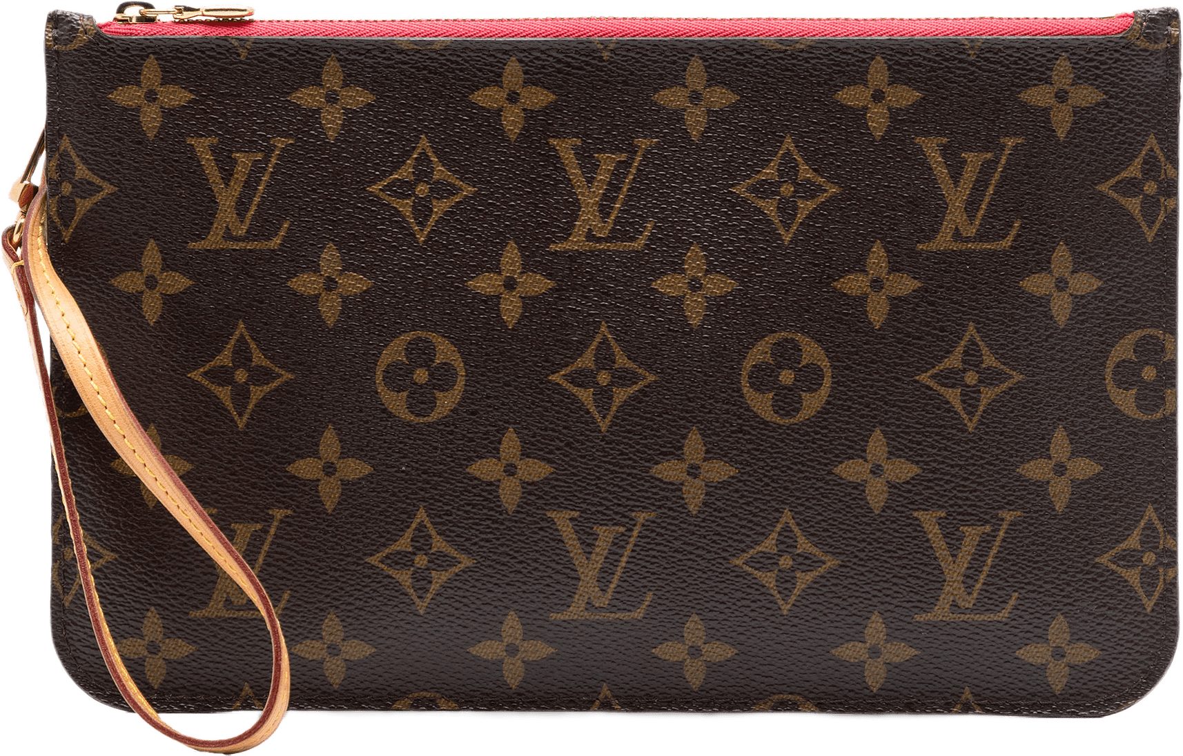 Louis Vuitton Monogram Neverfull Mm Pouch, från Luxclusif, i färgen brown.