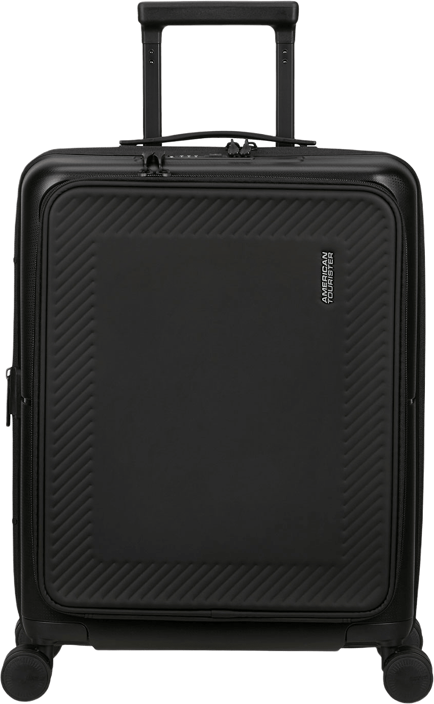 Kabinväska med datafack, från American Tourister, i färgen True Black.