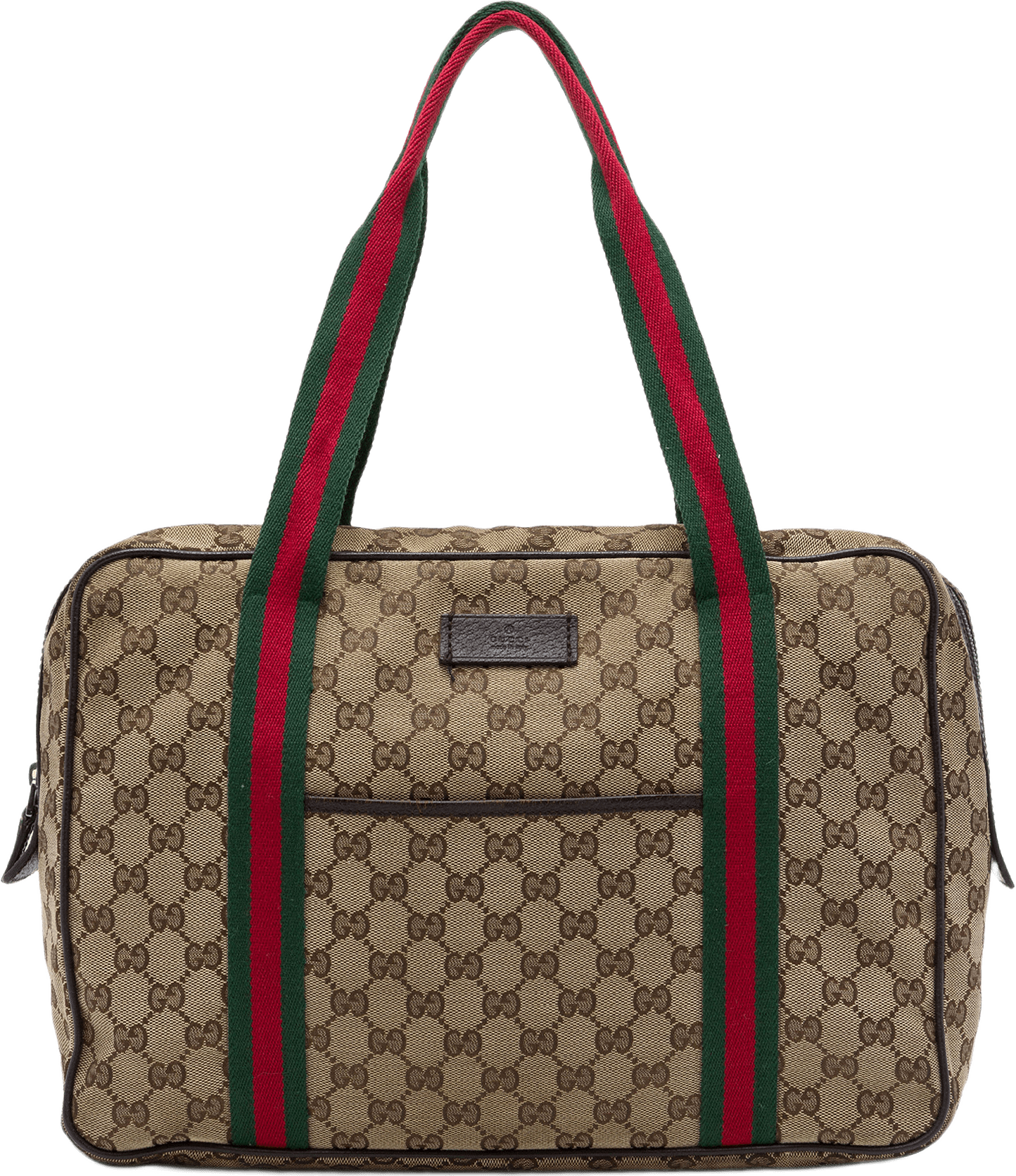 Gucci Gg Canvas Web Business Bag, från Luxclusif, i färgen beige.
