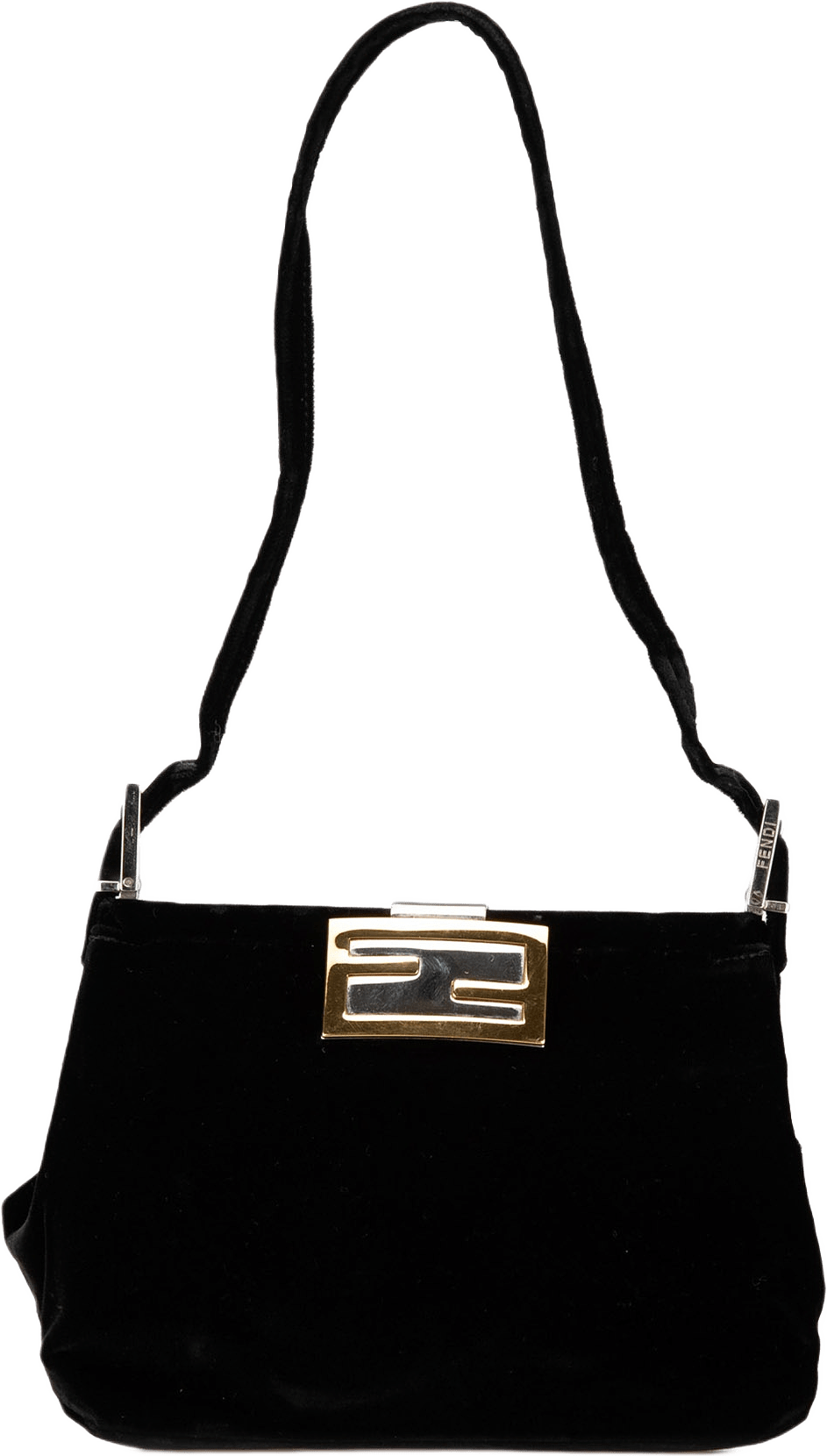 Fendi Velvet Shoulder Bag