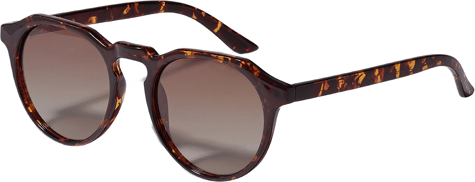 Alejandra Sunglasses, från Pilgrim, i färgen Tortoise Brown.