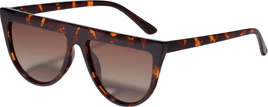 Alessandra Sunglasses, från Pilgrim, i färgen Tortoise Brown.