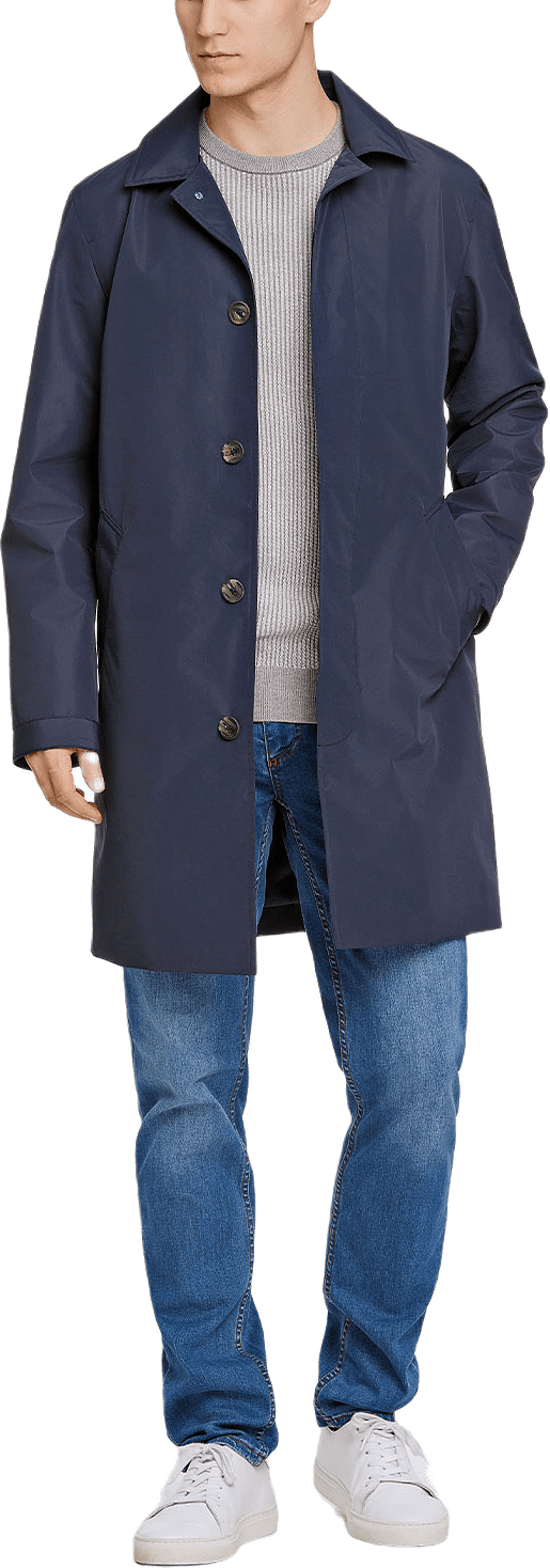 Mac Coat, från Lindbergh, i färgen Navy.