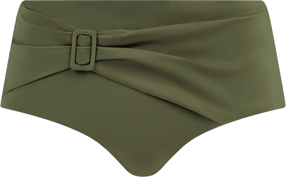 Rivero High-Waisted Brief, från FEMILET, i färgen Khaki.