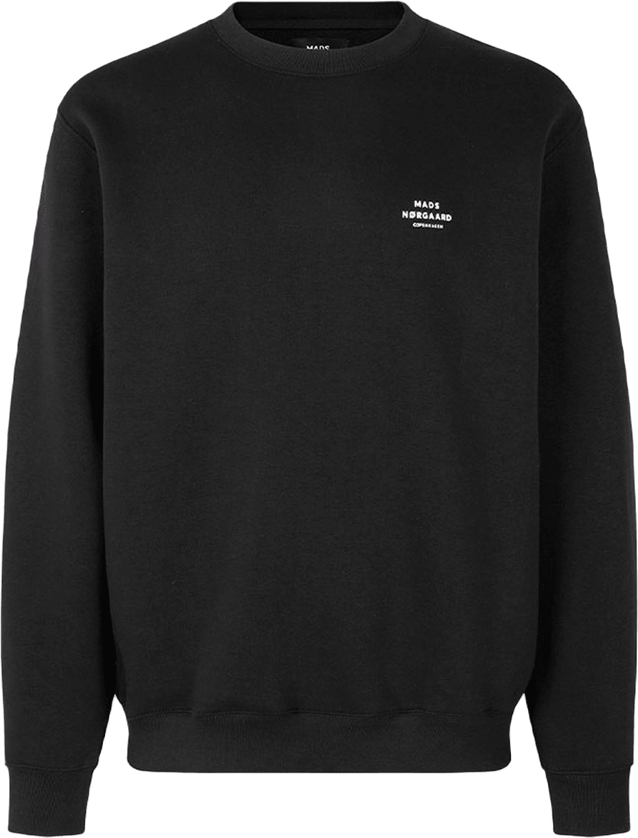 Standard Åhléns Crew Logo Sweat, från Mads Nørgaard, i färgen Jet Black.
