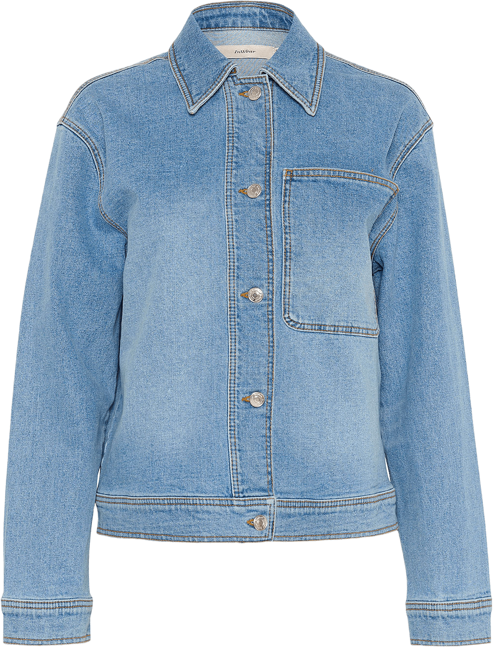 Pheifferiw Jacket, från Inwear, i färgen Light Washed Denim.