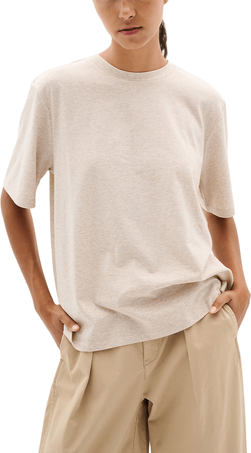 AmillaIW Tshirt, från Inwear, i färgen Ginger Root Melange.