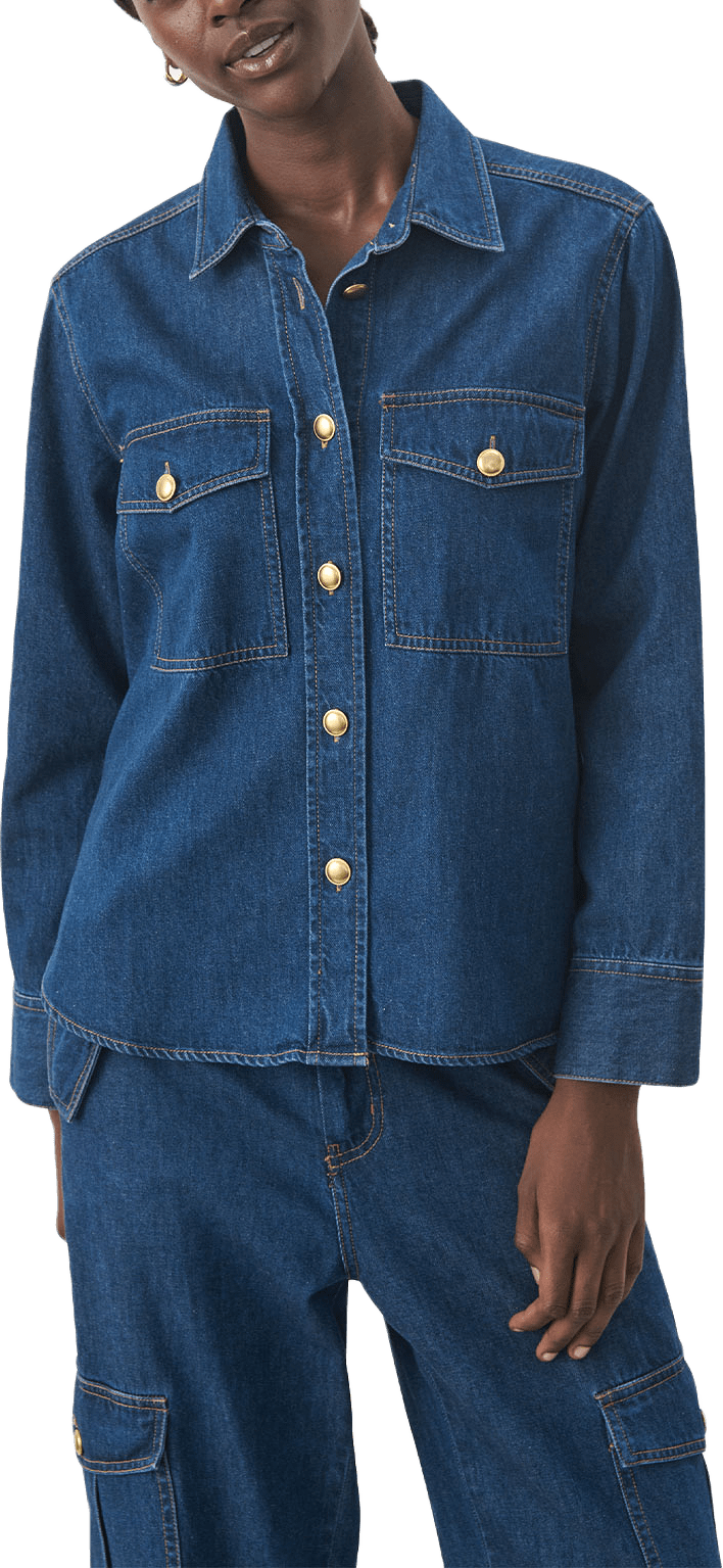 PayaPW Shirt, från Part Two, i färgen Dark Vintage Denim.