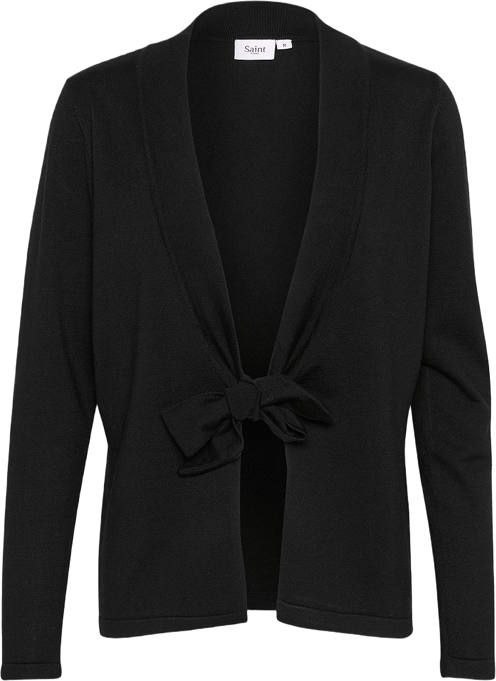 MilaSZ Tie Cardigan, från Saint Tropez, i färgen Black.