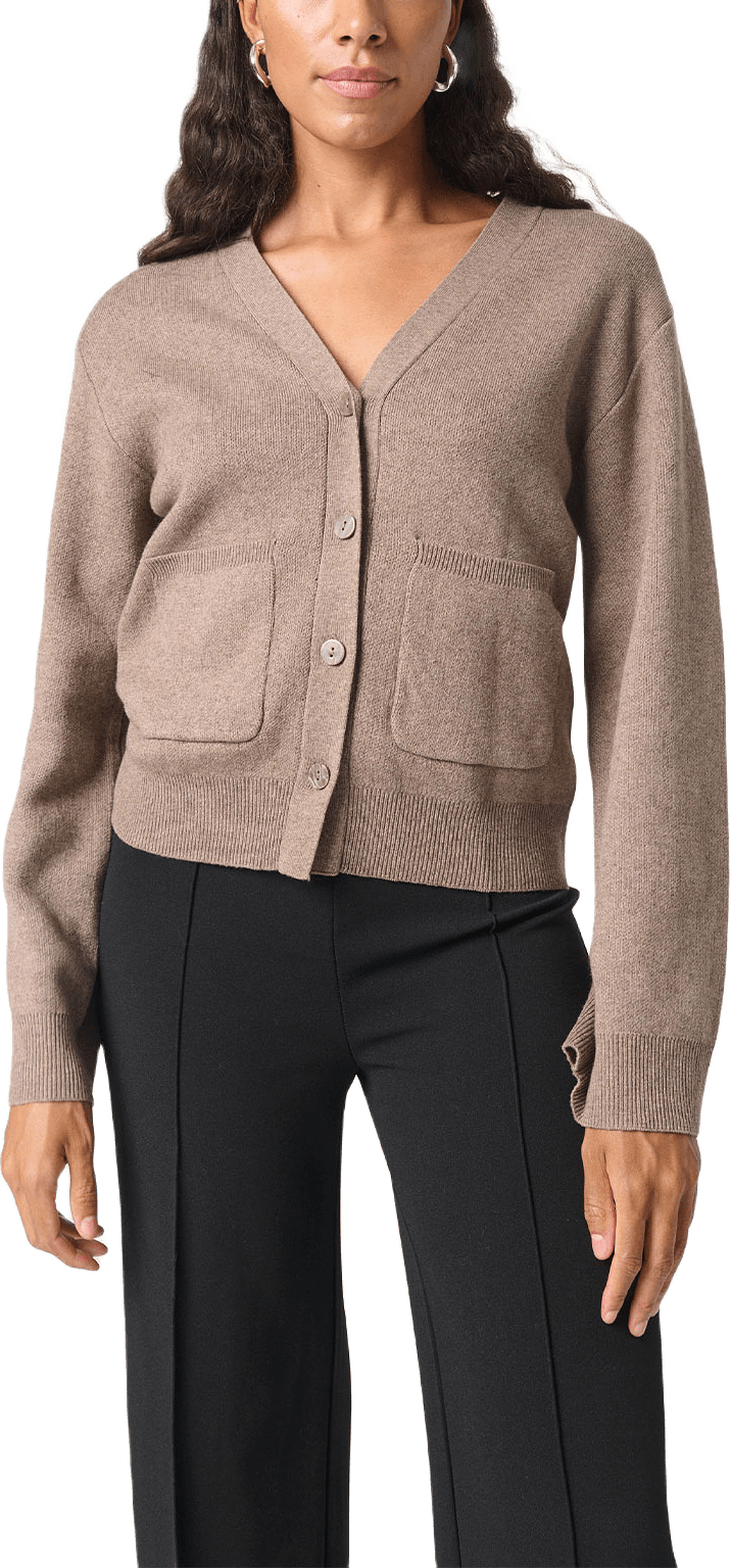 SLCalisa Cardigan, från Soaked In Luxury, i färgen Morel Melange.