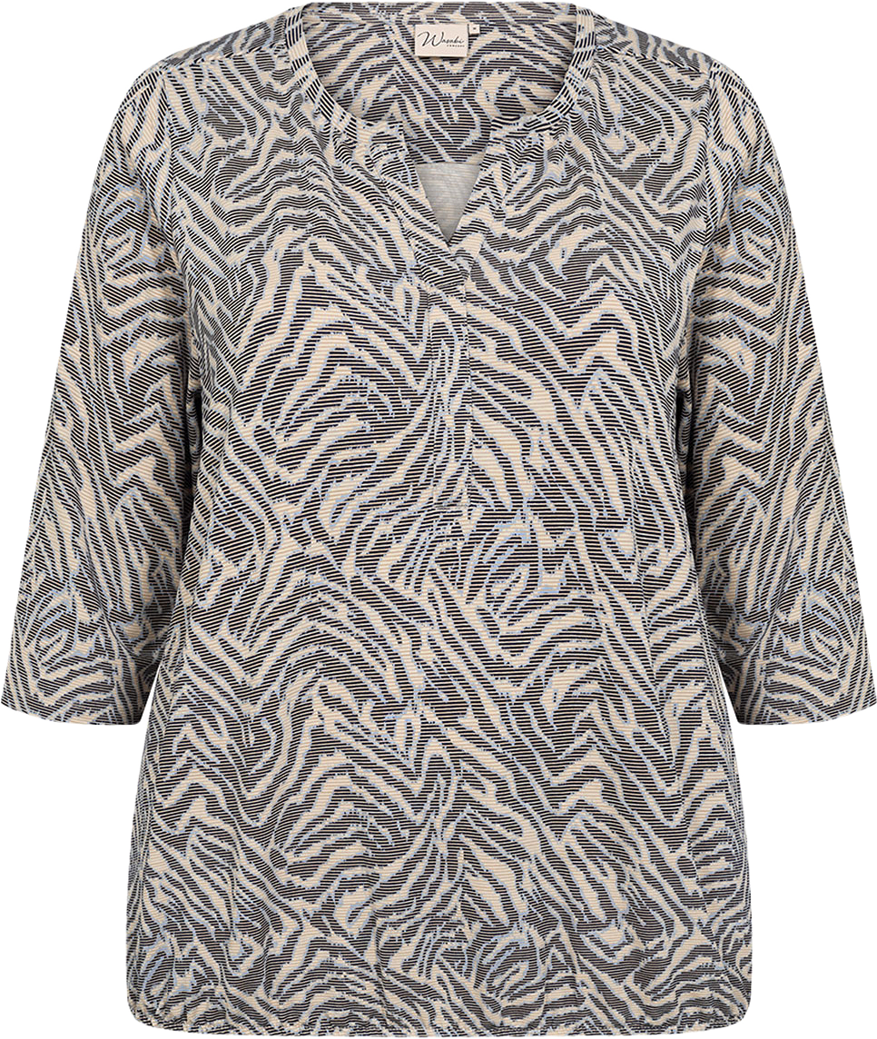 Wa-Sarina 13 Blouse, från Wasabi Concept, i färgen Air Blue Combi.