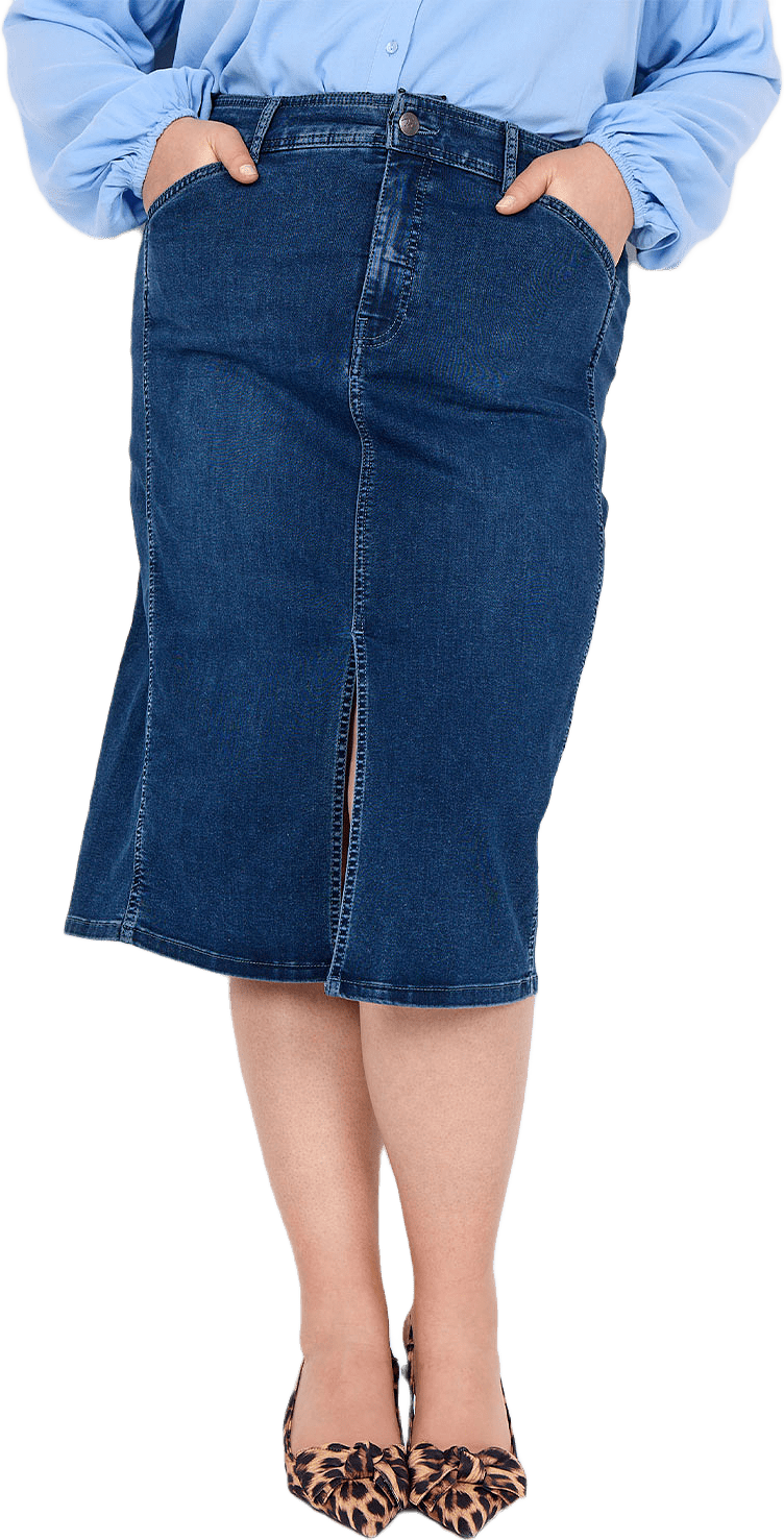 Wa-Summer 10 Skirt, från Wasabi Concept, i färgen Blue Denim.