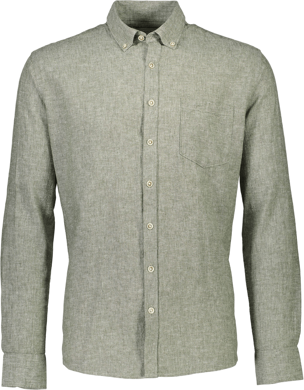Lindbergh Shirt L/S, från Lindbergh, i färgen Army.