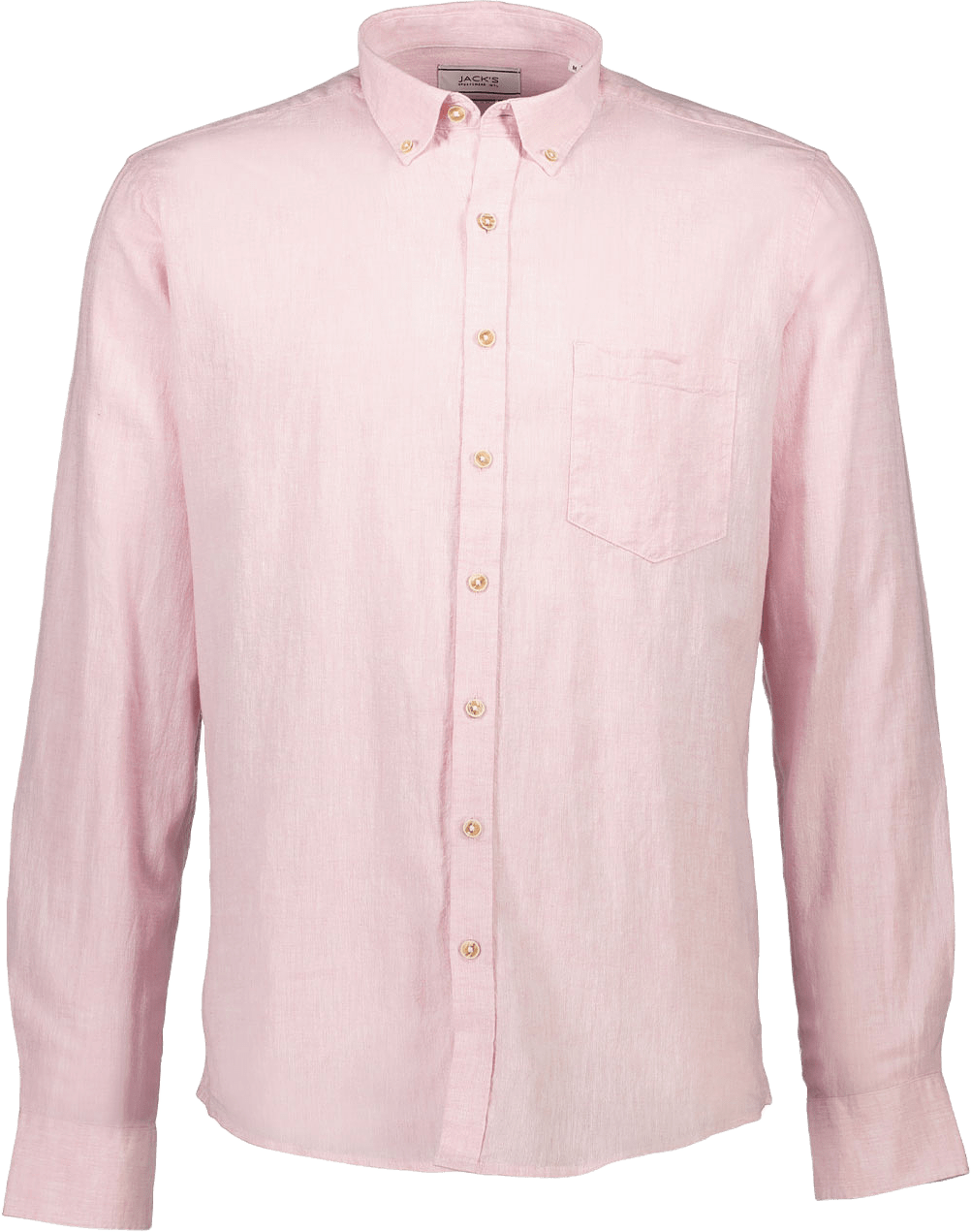 Cotton/Linen Shirt, från Lindbergh, i färgen Rose.