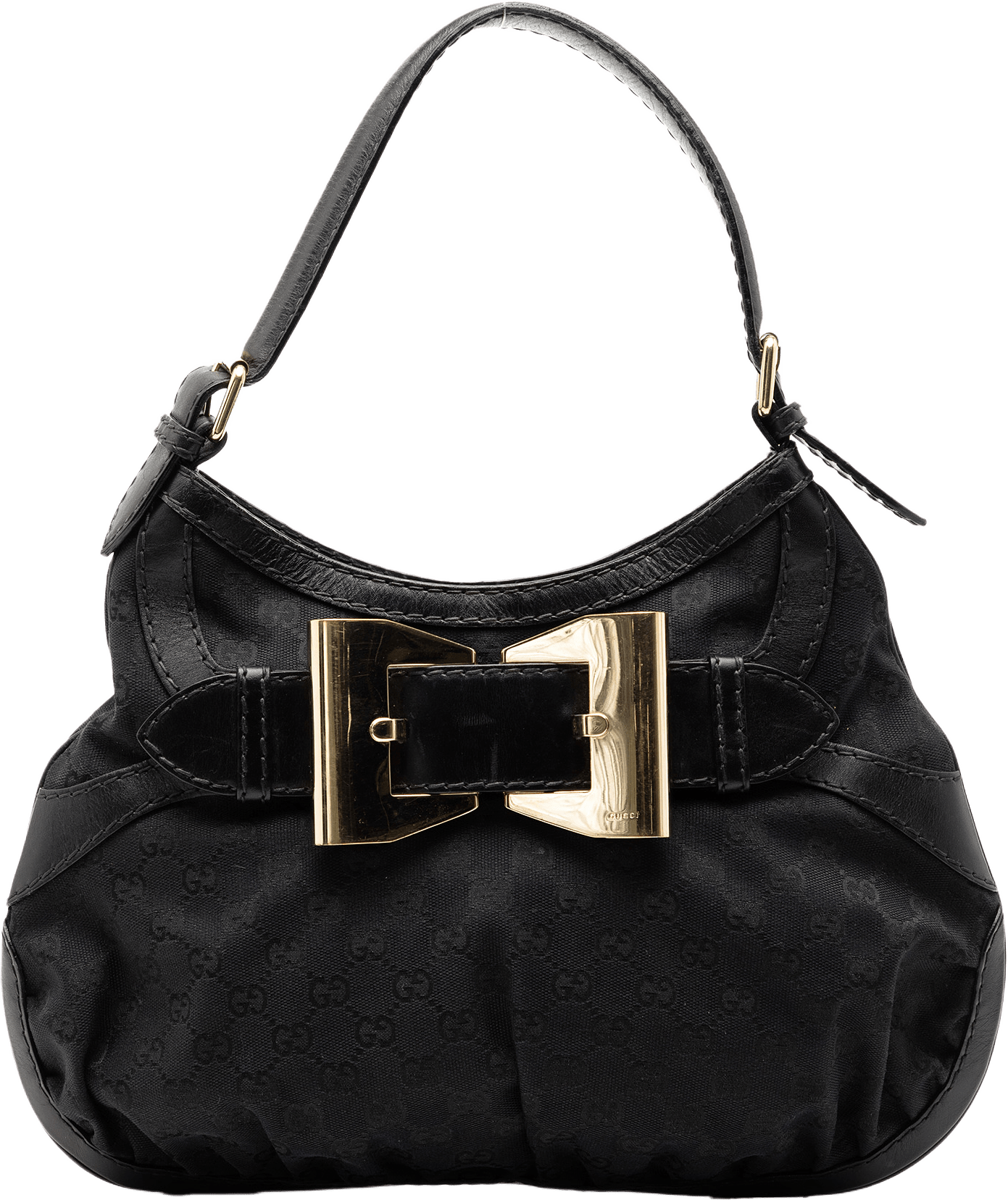 Gucci Gg Canvas Dialux Queen Hobo, från Luxclusif, i färgen black.