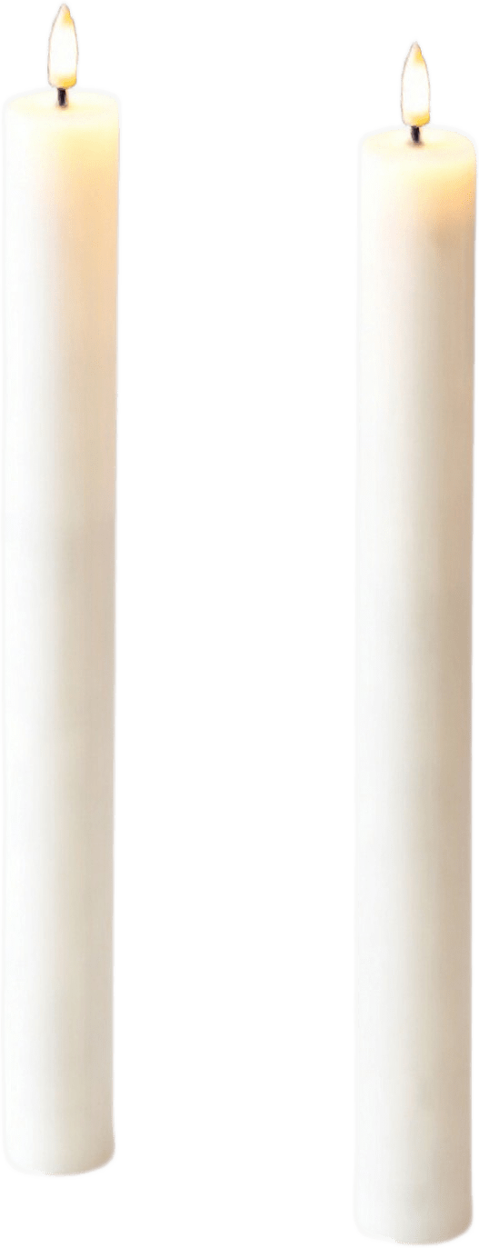 Led-konljus 16 Cm 2 St, från Led Nordic, i färgen vit.