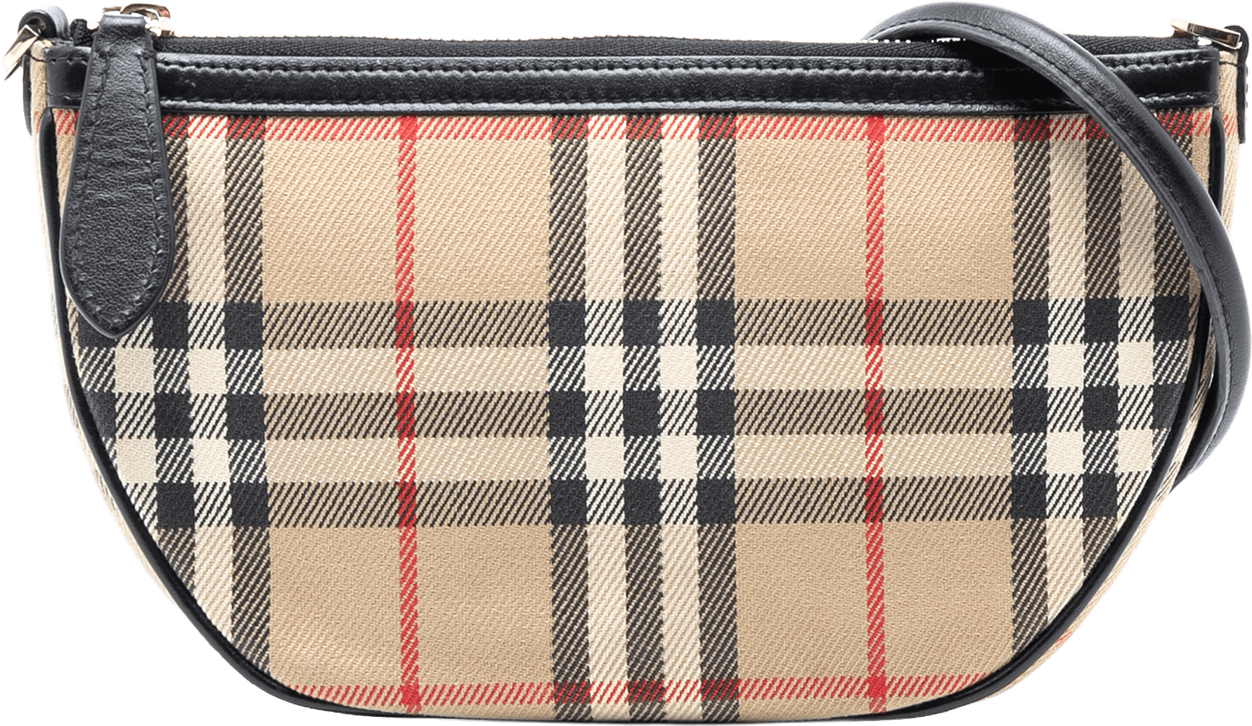 Burberry House Check Canvas Olympia Shoulder Bag, från Luxclusif, i färgen beige.