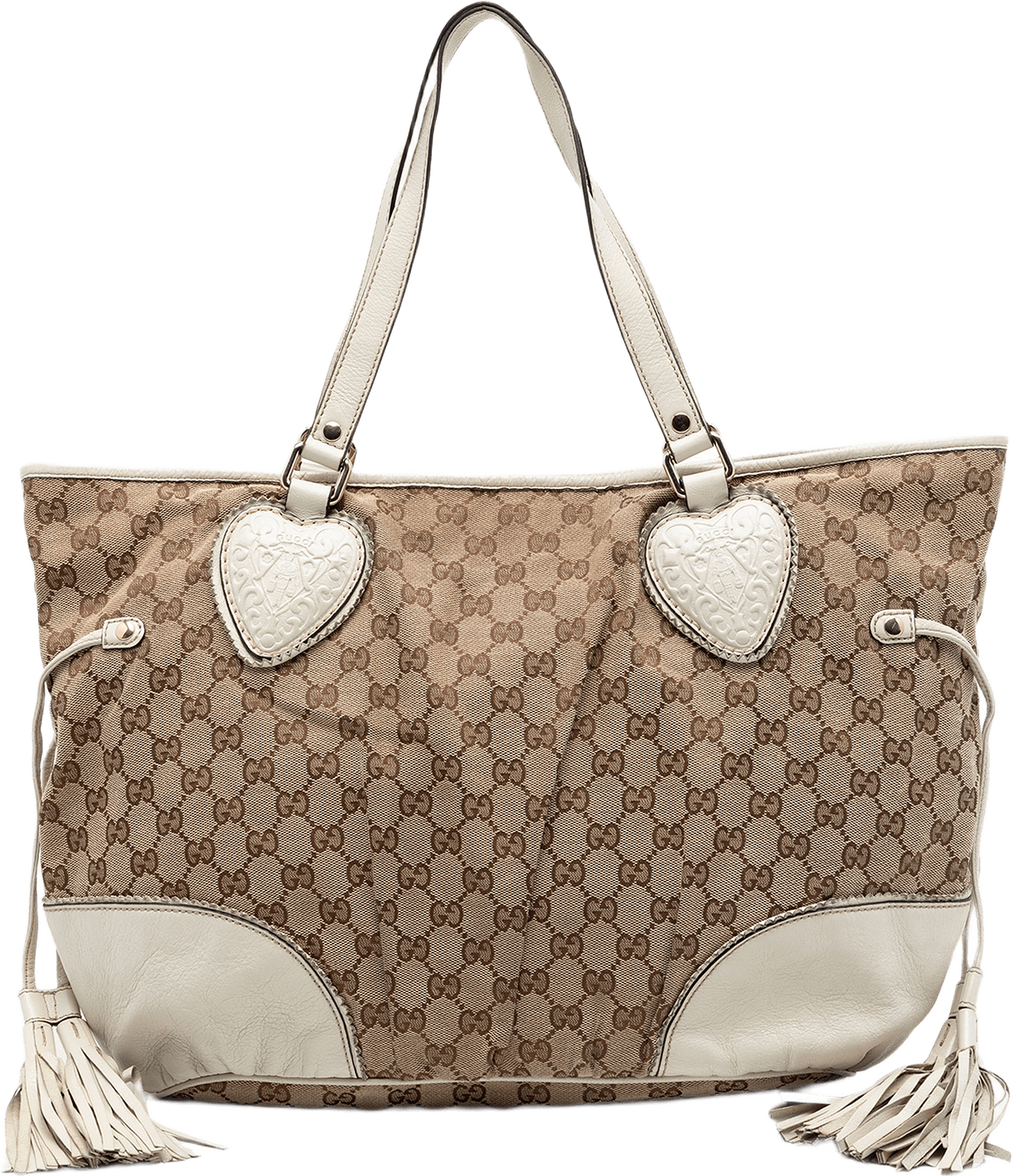 Gucci Large Gg Canvas Tribeca Tote, från Luxclusif, i färgen beige.