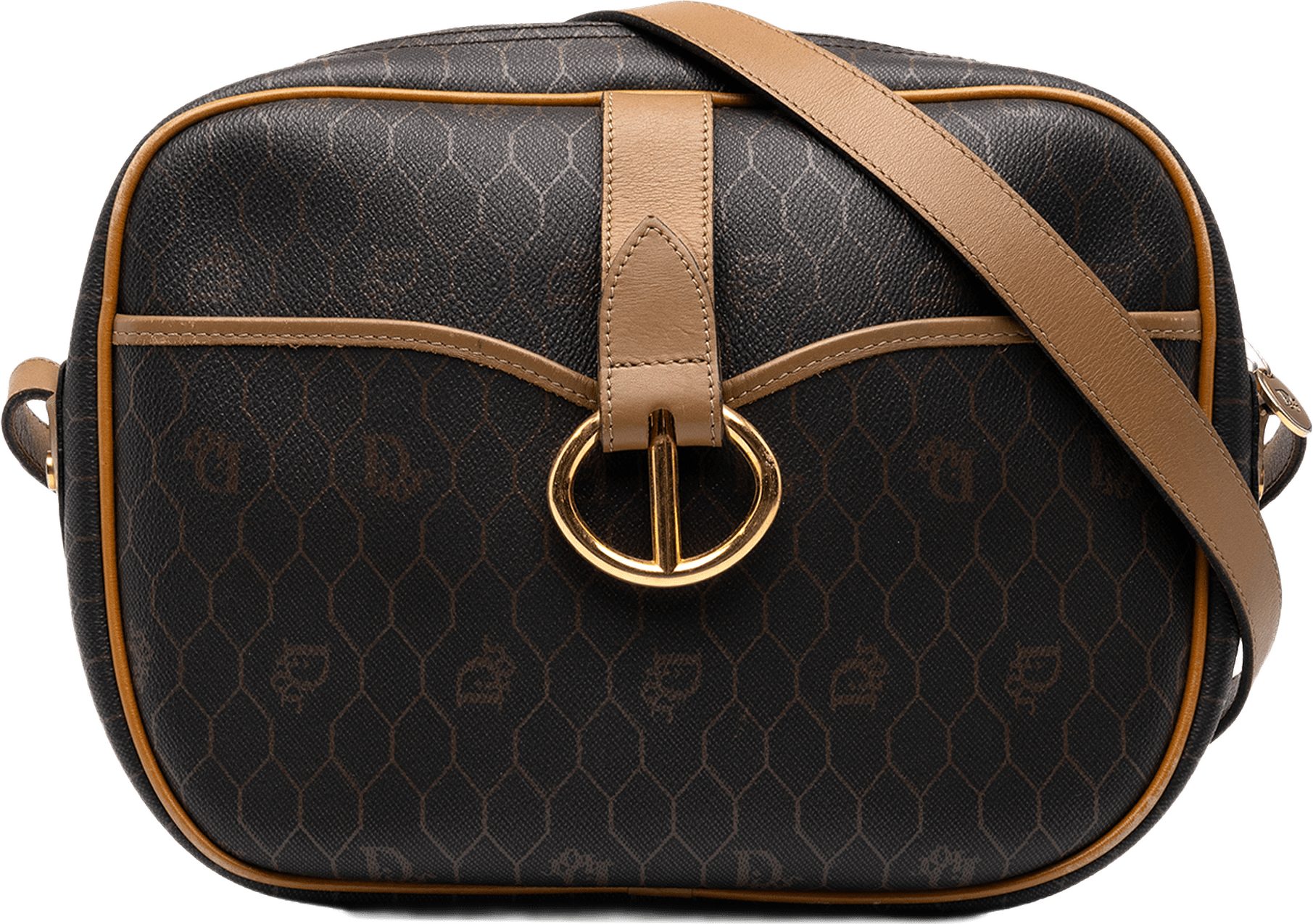 Dior Honeycomb Coated Canvas Crossbody, från Luxclusif, i färgen svart.