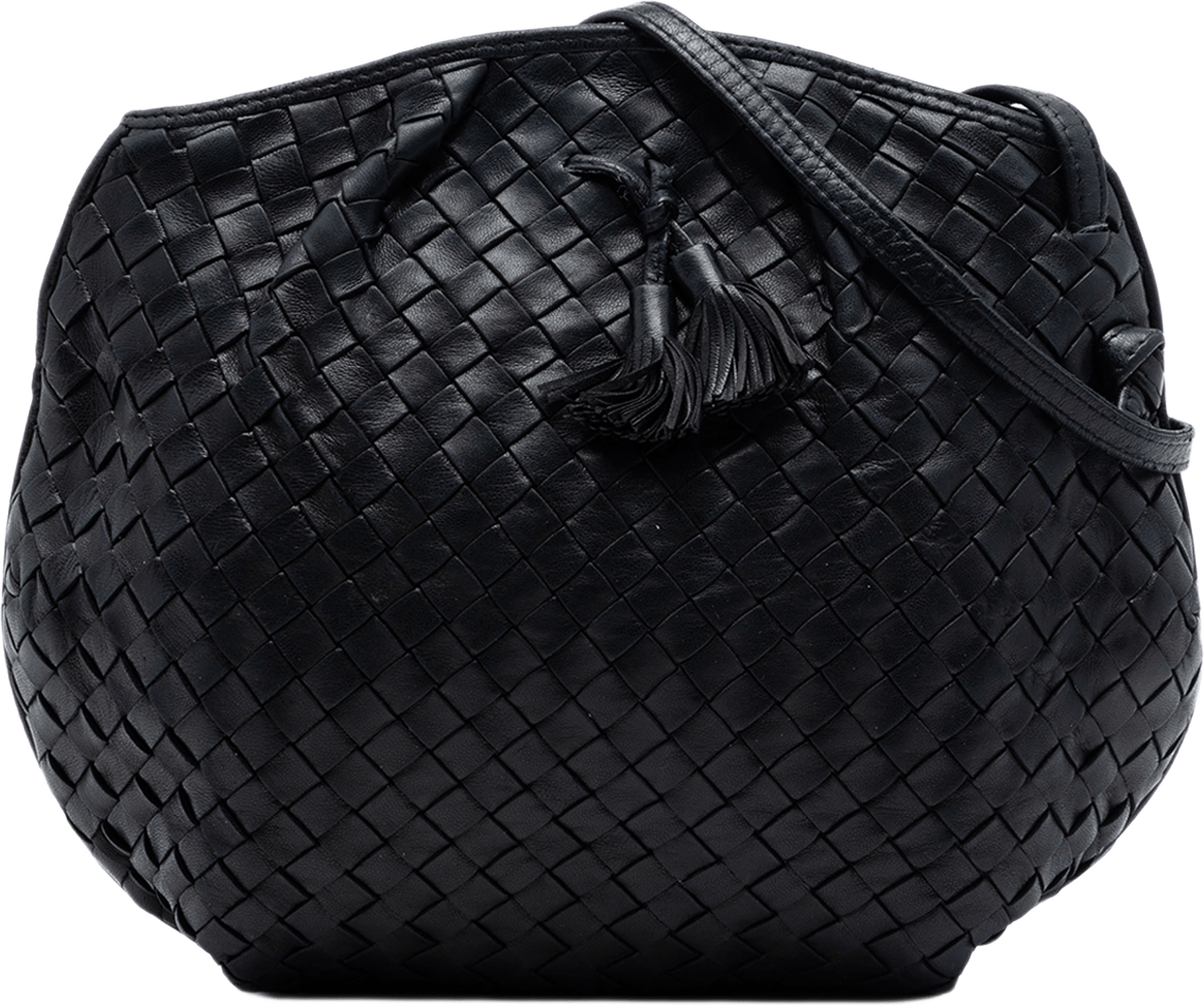 Bottega Veneta Nappa Intrecciato Crossbody, från Luxclusif, i färgen svart.