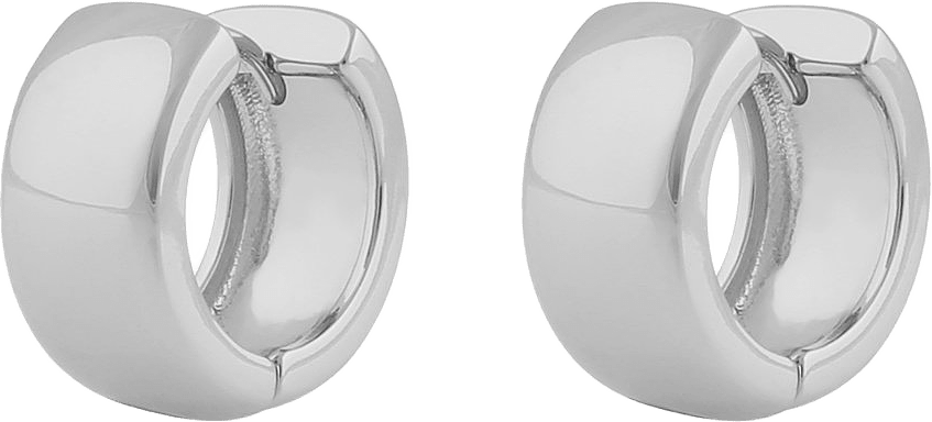Gina Big Ring Earring, från SNÖ of Sweden, i färgen plain s.