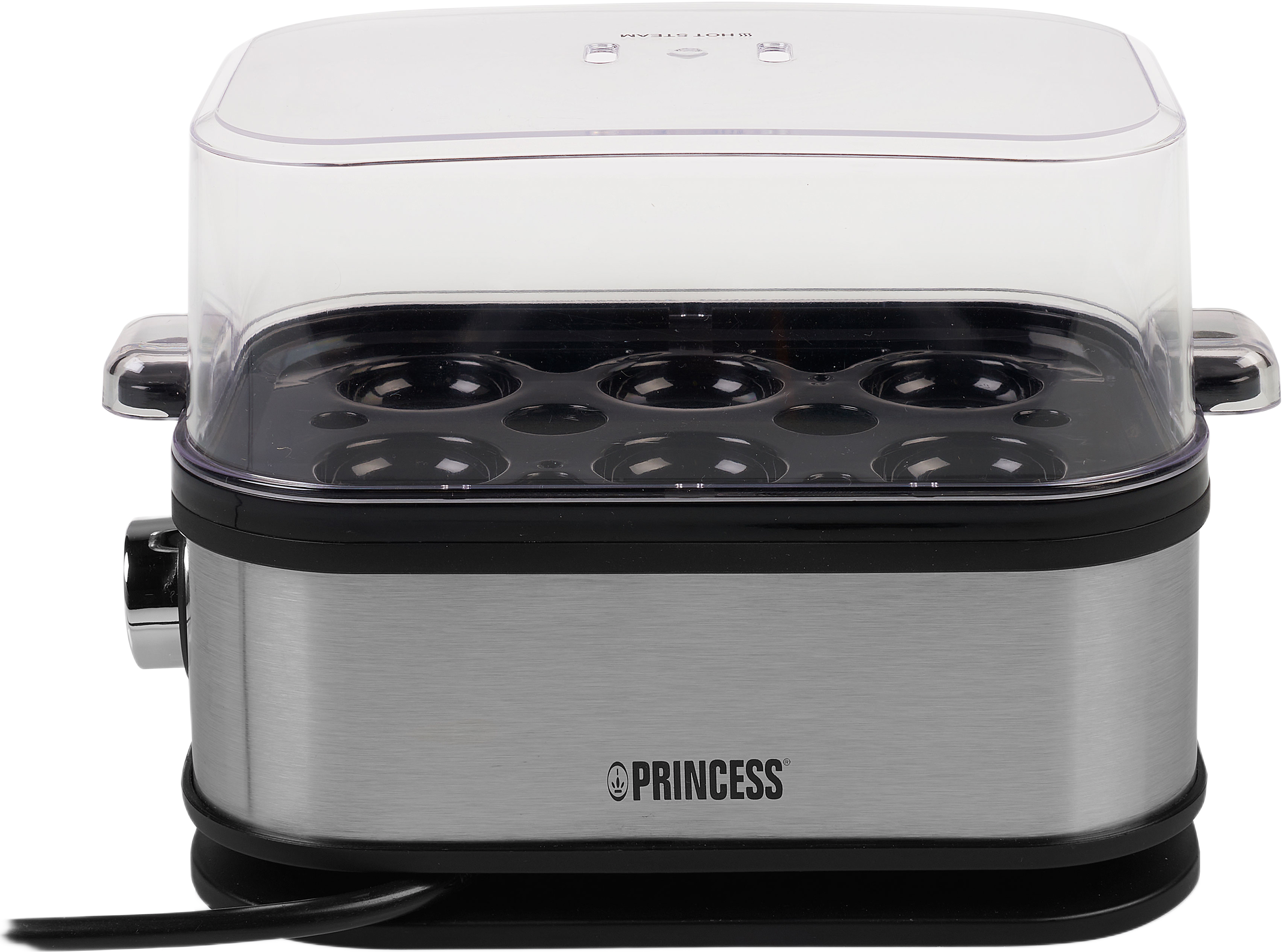 Äggkokare 6 Ägg 400watt, från Princess, i färgen silver.