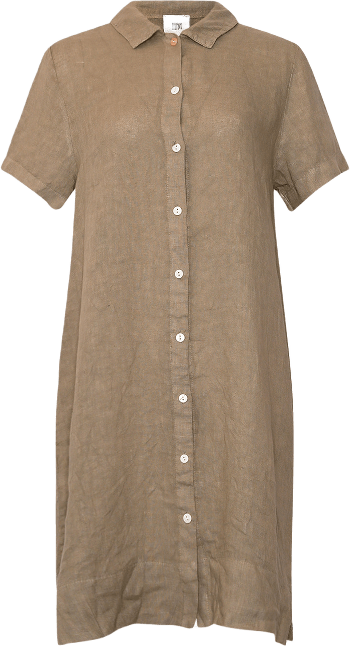 Issa, Shirt Dress, Linen - Dusty Green