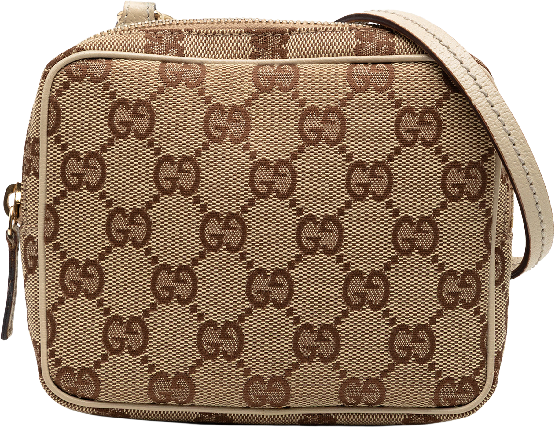 Gucci Gg Canvas Crossbody, från Luxclusif, i färgen beige.