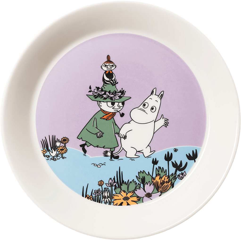 Mumin tallrik 19 cm, från Arabia, i färgen Flerfärgad.