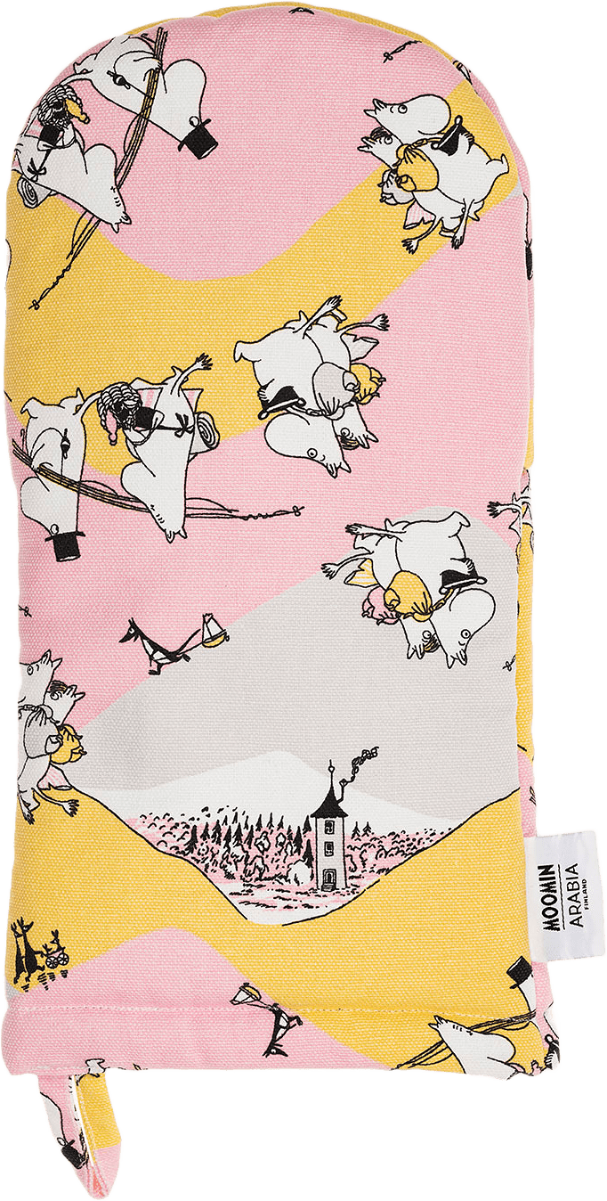 Mumin grytvante 15x34 cm, från Arabia, i färgen Flerfärgad.