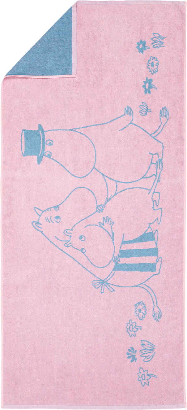 Mumin badhand. 70x140 cm, från Moomin Arabia, i färgen Flerfärgad.