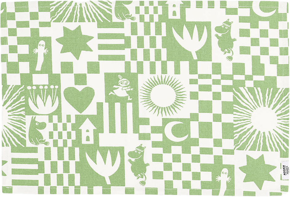 Mumin bordstablett Fest grön, från Arabia, i färgen Flerfärgad.