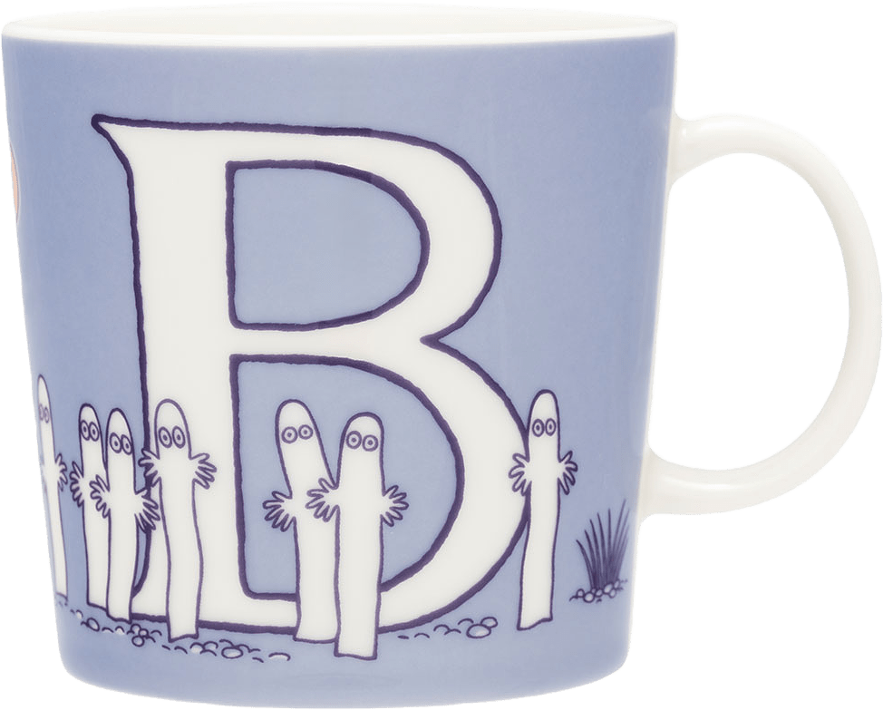 Muminmugg 40 cl ABC B, från Arabia, i färgen Flerfärgad.