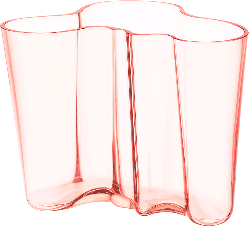 Aalto Vas 160Mm Laxrosa, från Iittala, i färgen Pink.