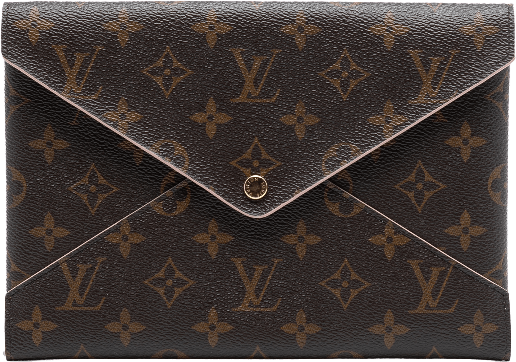 Louis Vuitton Monogram Pochette Kirigami Gm, från Luxclusif, i färgen brown.