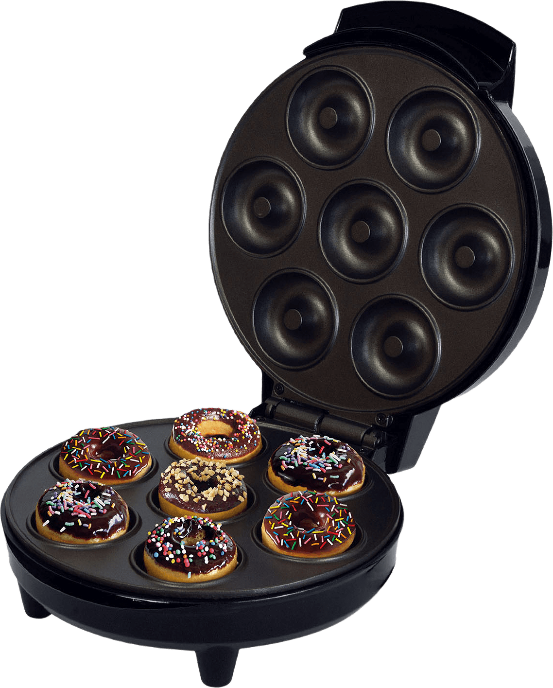 Donut Maker 7 Munkar, från Champion Nordic, i färgen svart.