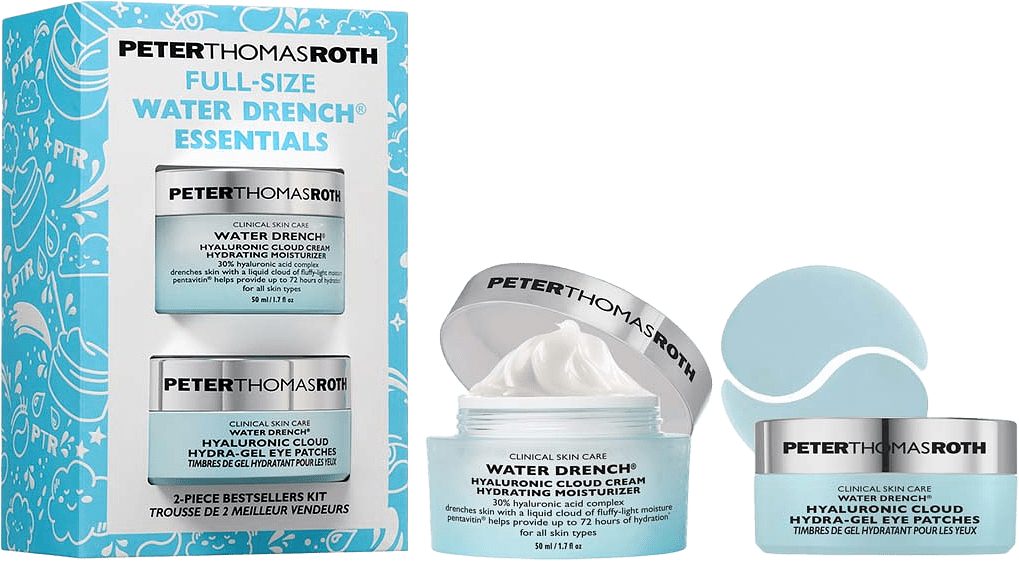 Gift Set Water Drench® Essentials Moisturizer and Eye Patch Set 50 ml + 60 Patches, från Peter Thomas Roth.