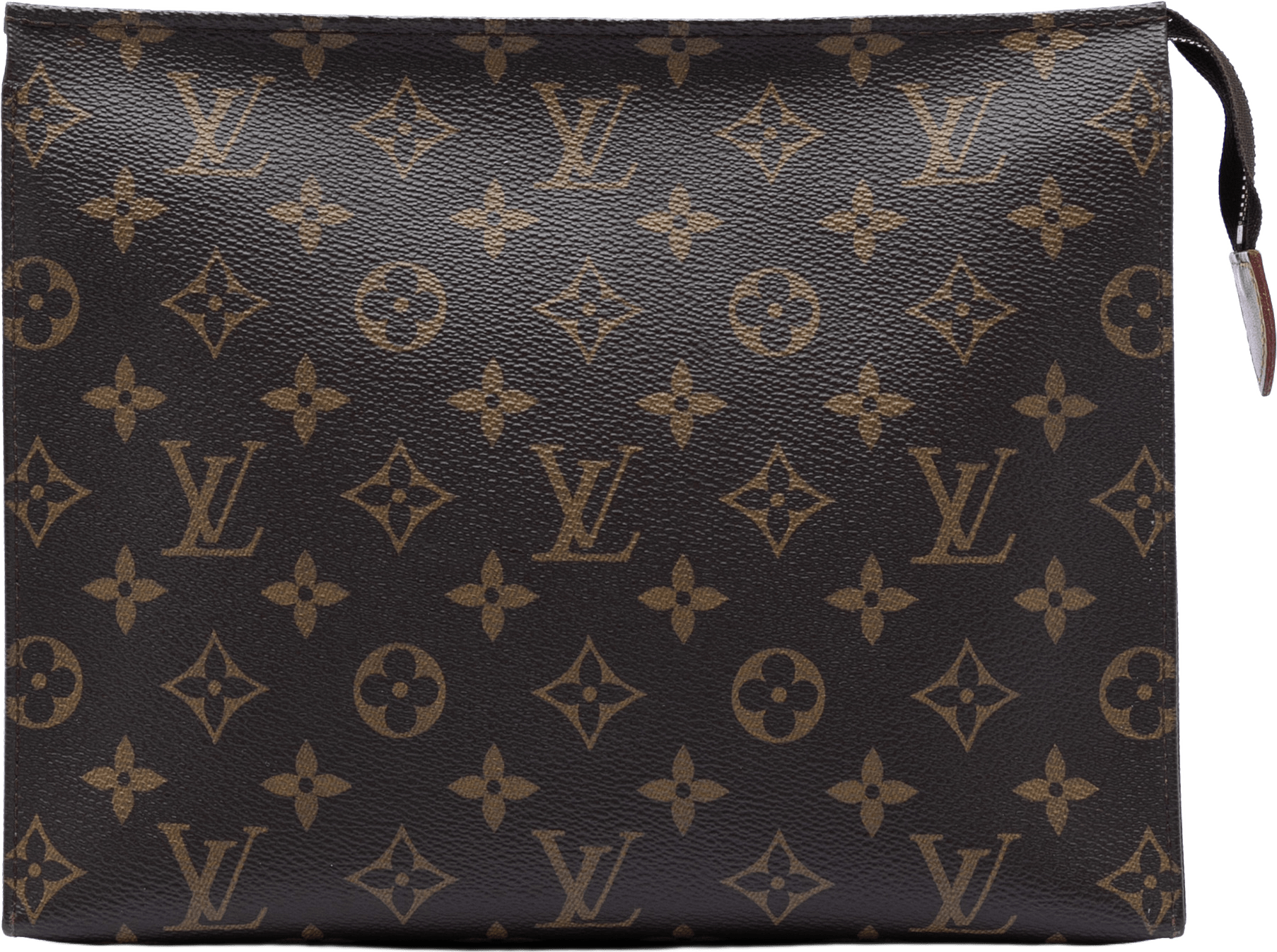 Louis Vuitton Monogram Toiletry Pouch 26, från Luxclusif, i färgen brown.