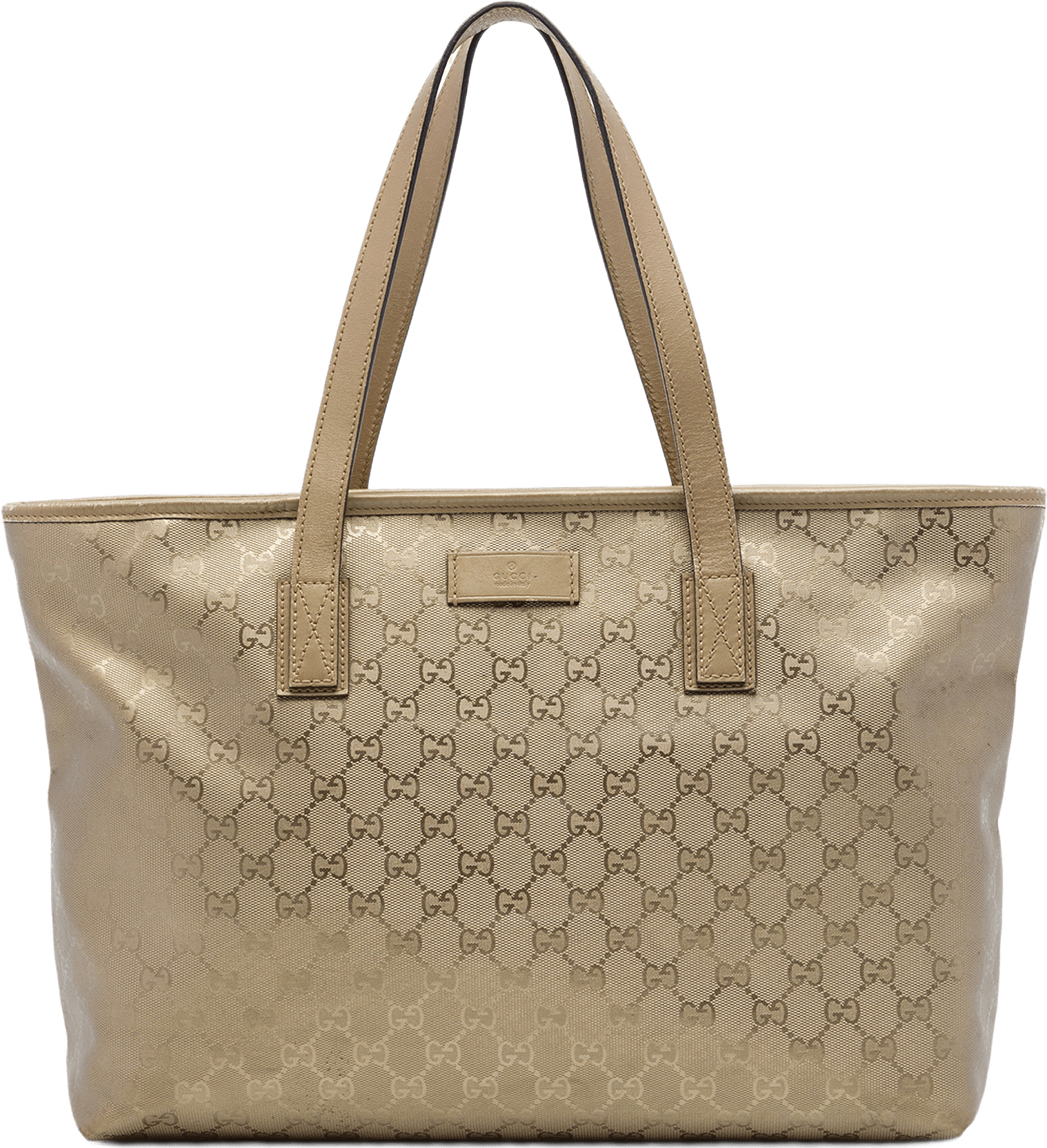 Gucci Medium Gg Imprime Tote, från Luxclusif, i färgen guld.