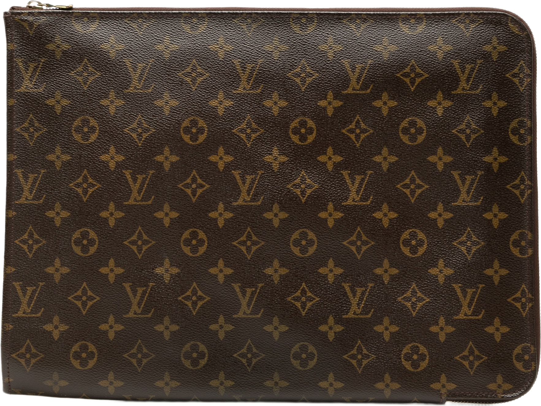 Louis Vuitton Monogram Poche Documents Portfolio, från Luxclusif, i färgen brun.